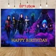thumbnail image 4 of Disney Descendants 2 Theme Birthday Party Decoration Balloon Backdrop Cake Topper Party Supplies Baby Shower, 4 of 5