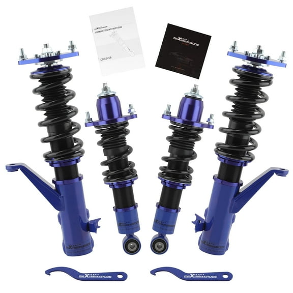 Maxpeedingrods Coilover Suspension Kits Adjustable Height Shocks For Honda Civic EM2 01-05 Fits select: 2001-2005 HONDA CIVIC LX