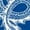 ROYAL BLUE, variant on Instant Message - Chinese Dragon White Graphic Tank Top