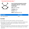 thumbnail image 2 of Front Tie Rod and Sway Bar Link Kit - Compatible with 2011 - 2012 Ford Fusion Sport, 2 of 2