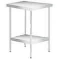 thumbnail image 1 of Garvee Table de Préparation en Acier Inoxydable, avec Étagère Réglable, Table Commerciale Robuste avec Étagère Réglable pour Usage Extérieur, Restaurants, Hôtels, 1 of 6