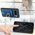 thumbnail image 6 of Nalacover 2-in-1 Magnetic Case for Google Pixel 8 Pro, Back Wallet Case with Detachable Card Holder Ring Holder Stand Phone Cover for Google Pixel 8 Pro, Vintage PU Leather Shockproof Case - Blue, 6 of 10