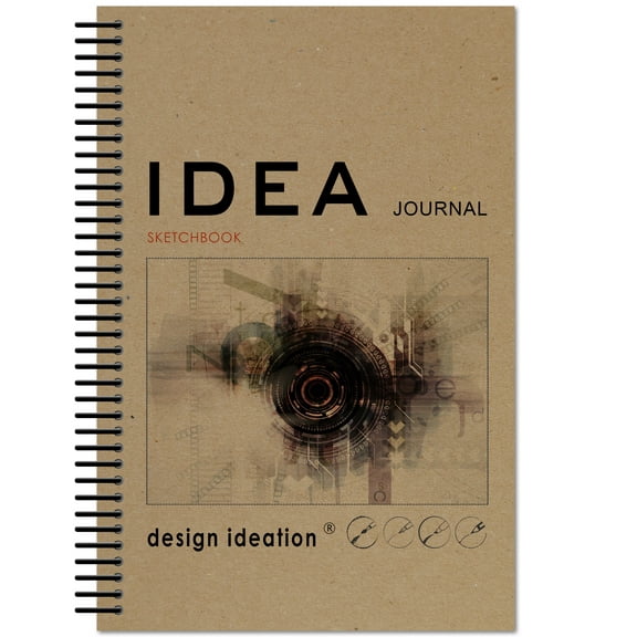 IDEA Journal Sketchbook. Spiral Bound. Journal Style. Multi-Media. (5.5" x 8.5")