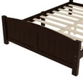 thumbnail image 5 of Bellemave Full Size Bed Frame, Wood Platform Bed with Headboard and Footboard, Farmhouse Style Full Bed Frame with Support Slats and Strong Structure, No Box Spring Needed-Espresso, 5 of 9