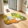thumbnail image 6 of Antqov Bath Mat, 16x24" Soft Cute Bathroom Rugs Non Slip Washable Colorful Flower Bathroom Mat for Indoor Home Bathroom Floor, 6 of 6