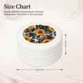 thumbnail image 2 of Naloa Vintage Sunflowes Round Jewelry Box, Travel Jewelry Organizer, 3.9 x 3.9 x 2in Jewelry Storage Box for Women-White, 2 of 7