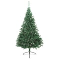 thumbnail image 3 of vidaXL Artificial Half Pre-lit Christmas Tree with Ball Set Green 180 cm, 3 of 5