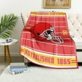 thumbnail image 4 of Kansas City Throw Blanket Football Blanket Soft Lightweight Flannel Blanket Football Fans Gift for Men Women Boy 60"x50", 4 of 6