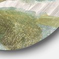 thumbnail image 2 of Designart 'Goauche Green Flower II' Farmhouse Metal Circle Wall Art, 2 of 3