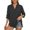 Black, variant on Long Sleeve Shirts for Women Casual Summer V-Neck Button Down Side Slit Blouse Comfortable Breathable Loose Fit Womens T Shirts Dark Blue S
