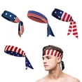 thumbnail image 2 of Stylish Barrettes & Flag Bandana Hair Accessories for Women Girls Outdoor Fashion Patriotic Events Party, 2 of 4