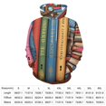 thumbnail image 2 of Bookworm Antique Book Library Men's Women Vintage 3D Hooded Sweatshirt - All-Season Loose Fit Streetwear, 2 of 6