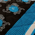 thumbnail image 2 of Heavy Sherpa Fleece Bed Blanket and Pillowcase Set, King Black Blue, 2 of 2