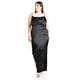 thumbnail image 4 of Vestido de escote drapeado Roman Fashion /Tallas Extras, 2005 (Negro) negro 42, 4 of 6
