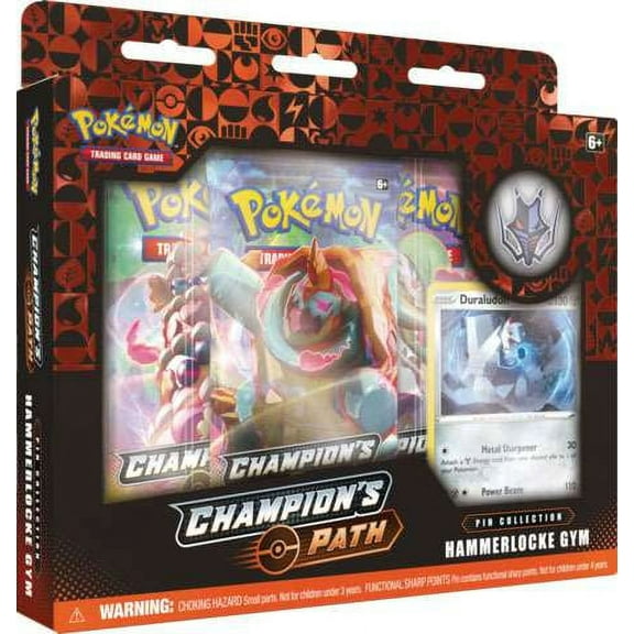 Pokemon Champion's Path Hammerlocke Gym Pin Collection (3 Booster Packs, Promo Card & Pin!)