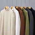 thumbnail image 3 of Mens Turtleneck Pullover Long Sleeve Jumper Blouse Tops Warm T-Shirt Undershirt, 3 of 8