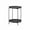 Black, variant on YOTQUSKI 2 Tier Small Side Table, Round End Table, Accent Table, Small Nightstand, Mobile Waterproof Concise Small Tables for Living Room, Bedroom, Balcony