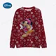 thumbnail image 3 of Nueva sudadera con capucha de cuello redondo con estampado de Minnie Mickey Mouse de Disney para mujer, sudadera con capucha de invierno y otoño, chándal holgado de dibujos animados para mujer, 3 of 5