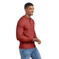 thumbnail image 5 of Hanes Men's Originals French Terry Cloth Henley Tee with Long Sleeves, Sizes S-3XL, 5 of 7