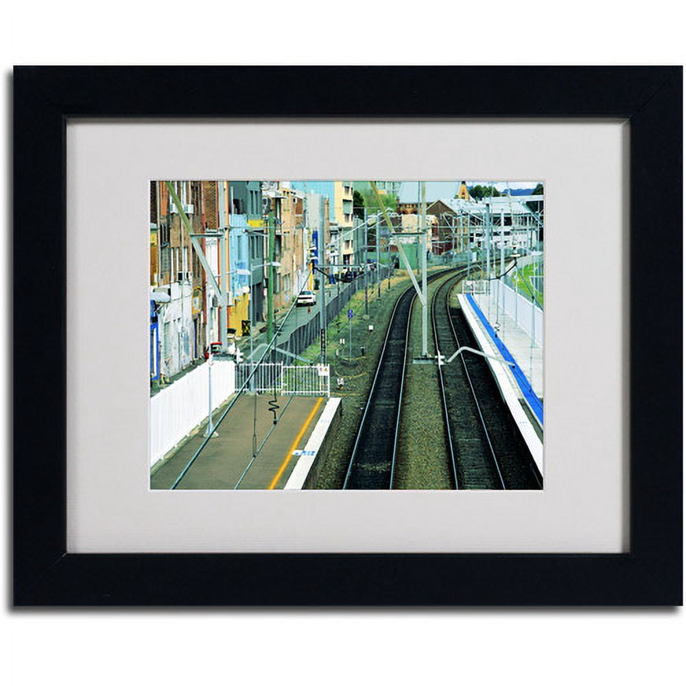 Trademark Fine Art "The Journey Starts" Framed Canvas Art by Beata Czyzowska Young