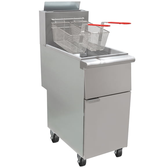 5O7O 5GF4-P-C Gas Fryer - (1) 50 lb Vat, Floor Model, Liquid Propane