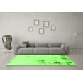 thumbnail image 3 of Ahgly Company Indoor Round Abstract Green Modern Area Rugs, 3' Round, 3 of 4