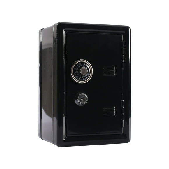Birdeem Kids Bank Locker Safe with Key and Single Digit Lock, Metal Money Safe, Mini Password Cash Paper Money Savings Box Gift for Kids Boys and Girls