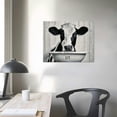 thumbnail image 4 of Orinice Cow Fine Art Aesthetic Poster & Print Wall Painting for Home Office Decor, Canvas Prints Living Room Bedroom Wall Art, Set of Pictures 16x12in, 4 of 6