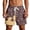 Brown, variant on ibiyuan Mens Swim Trunks Ice Cream Shorts Baseball Shorts Quick Dry Breathable Board Shorts Beach Bathing Suit Lightweight Swimsuit Swimwear