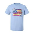 thumbnail image 2 of Wild Bobby, Colorful Neon Flag Hearts Love, Streetwear, Men Graphic Tee, Light Blue, Large, 2 of 3