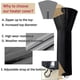 thumbnail image 4 of Patio Er Covers With Zipper, Outdoor Er Cover Round Dup Er Covers (h89 X D33 X 19 In, ), 4 of 4