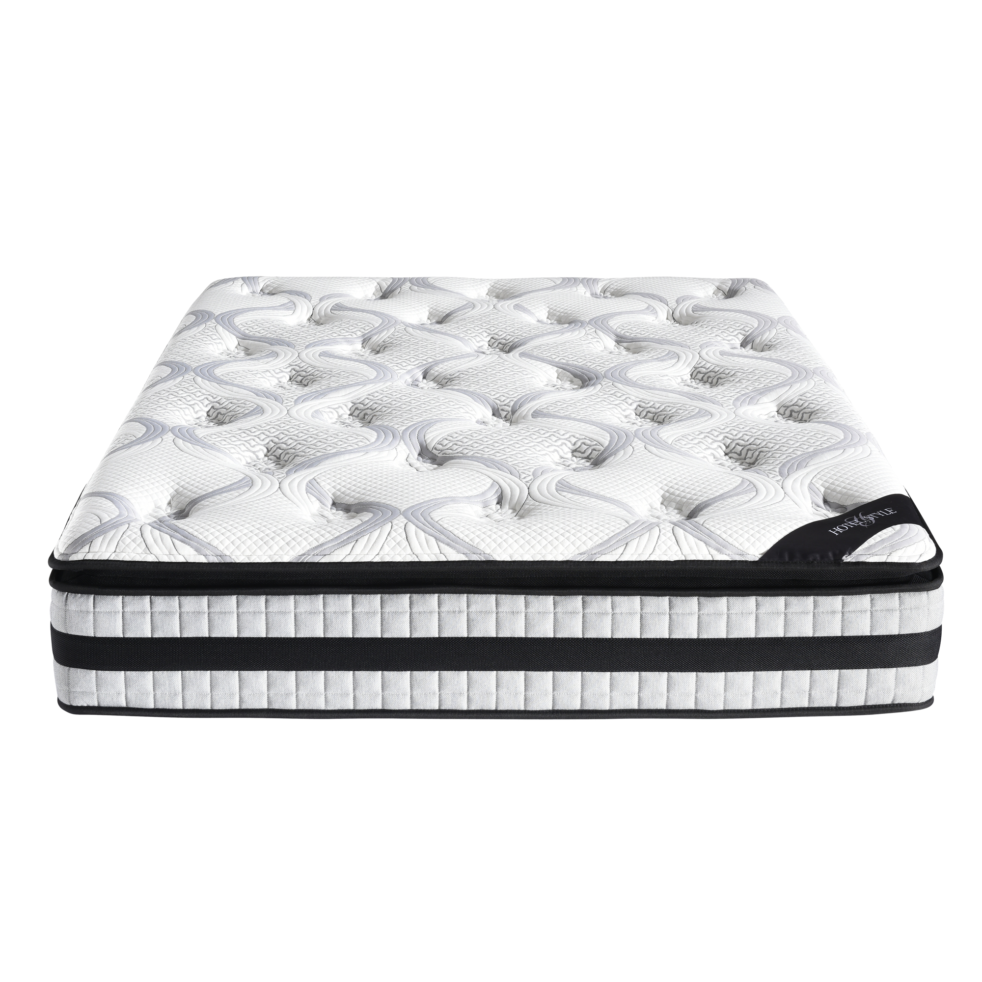 Revo12-Inch Plush Top Memory Foam and Individually Encased Spring Mattress - image 2 of 8