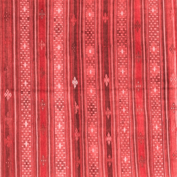Ahgly Company Indoor Square Southwestern Red Country Area Rugs, 8' Square