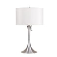 thumbnail image 1 of Lampe de Table Rétro Argentée Brossée 27 Po., 1 of 1