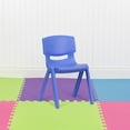 thumbnail image 2 of Blue Plastic Stackable School Chair with 13.25" Seat Height, PK5, 2 of 9