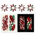 thumbnail image 4 of Christmas Green Red Press on Nails,Medium Almond Fake Nails with Bows Plaid,Acrylic Glitter Glue on Nails Glossy Reusable Winter Xmas False Nails for Women Girls Holiday Manicure Daily 24pcs, 4 of 4
