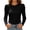 #2Black, variant on MYAOYINo Boundaries Womens Ribbed Knit Puff Sleeve Top Crew Neck Fitted Long Sleeve Shirt