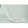 thumbnail image 3 of White Plastic Toilet Seat for Elongated Toilets, 3 of 5