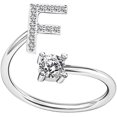 thumbnail image 1 of Letter Open Ring Adjustable Women Rings ,Adjustable Fashion Premium Letter Ring Suitable For Girlfriend And Wife F, 1 of 3