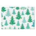 thumbnail image 2 of Merry Christmas Green Tree Linen Placemats 4PCS Heat-resistant Placemats 12 X 18 Inch Seasonal Farmhouse Holiday Rustic Decoration for Kitchen Dining Table,Kitchen Table Mats, 2 of 5