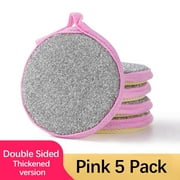 Dvkptbk Double-sided Sponge Scrub Bowl Brush Pot Kitchen Cleaning Cloth Household Non-stick Oil Degreasing Dish Cloth Wipe