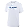 thumbnail image 4 of Men's Fanatics White Tampa Bay Lightning Authentic Pro Primary T-Shirt, 4 of 5