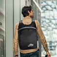 thumbnail image 5 of Lightweight Foldable Backpack 20-35L Polyester Travel Daypack with Adjustable Straps Home Storage(Black) ,Hulucky, 5 of 9