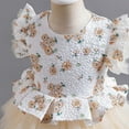 thumbnail image 6 of Hicidod Girls Tulle Tutu Dresses Flower Princess Wedding Sleeveless Knee-Length Sequins Dresses Pageant Dress Ball Gowm Fall for Women, 6 of 7