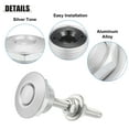 thumbnail image 3 of Unique Bargains Silver Tone Bumper Quick Release Lock Latch Aluminum Alloy Hood Pin Lock Push Button Bonnet - Pack of 4, 3 of 6