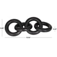 thumbnail image 3 of 16" x 3" Black Aluminum Chain Sculpture, by DecMode, 3 of 7