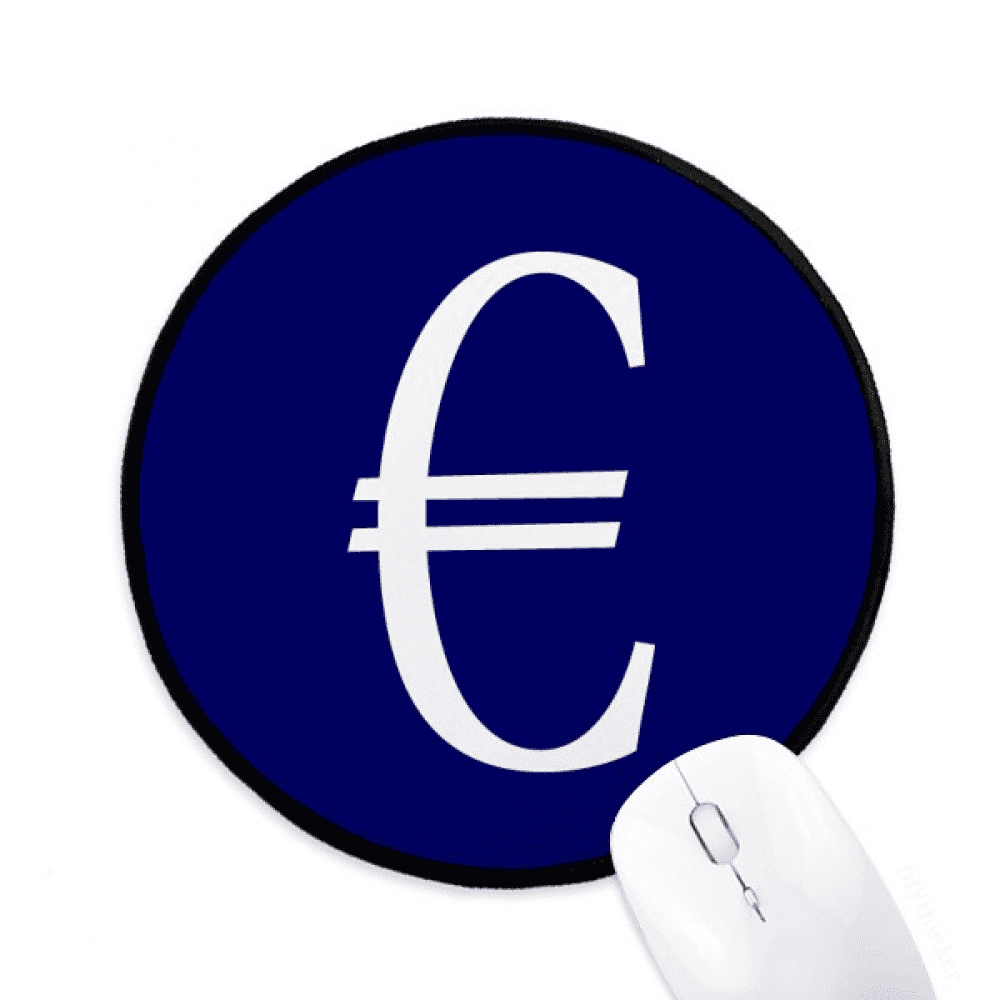 Brief EU Currency Symbol EUR Mouse Pad Desktop Office Round Mat for  Computer - Walmart.ca