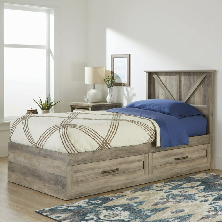 Better Homes Gardens Modern Farmhouse Platform 2 Drawer Storage
