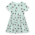 thumbnail image 3 of WOYY Girls Cartoon Dog Print A Line Dress Casual Short Sleeved Midi Dresses, Sizes 4-14, 3 of 4