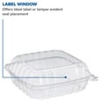 thumbnail image 4 of C90PST1 ClearSeal Plastic Hinged Containers, Clear, 8.2 x 8.3 x 3 Inches, Case of 250, 4 of 7